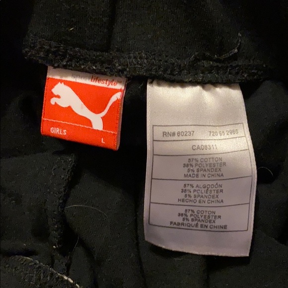 Puma Capri Stretchy Yoga Pants Black - Picture 2 of 2